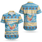 New Zealand Christmas Couples Matching Off The Shoulder Long Sleeve Dress and Hawaiian Shirt Have A Kiwi Manu-Mas