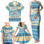 New Zealand Christmas Family Matching Tank Maxi Dress and Hawaiian Shirt Have A Kiwi Manu-Mas