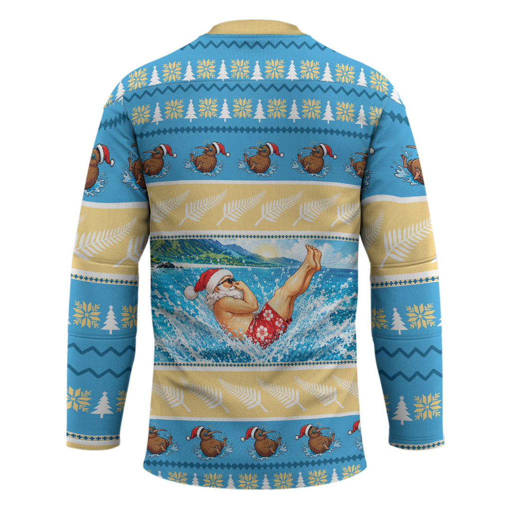 New Zealand Christmas Hockey Jersey Have A Kiwi Manu-Mas