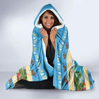 New Zealand Christmas Hooded Blanket Have A Kiwi Manu-Mas