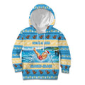 New Zealand Christmas Kid Hoodie Have A Kiwi Manu-Mas