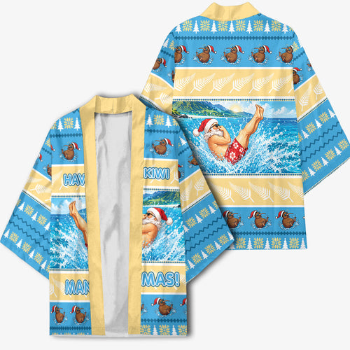 New Zealand Christmas Kimono Have A Kiwi Manu-Mas