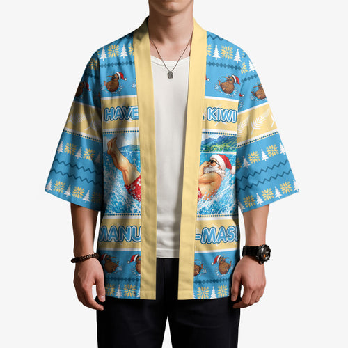 New Zealand Christmas Kimono Have A Kiwi Manu-Mas