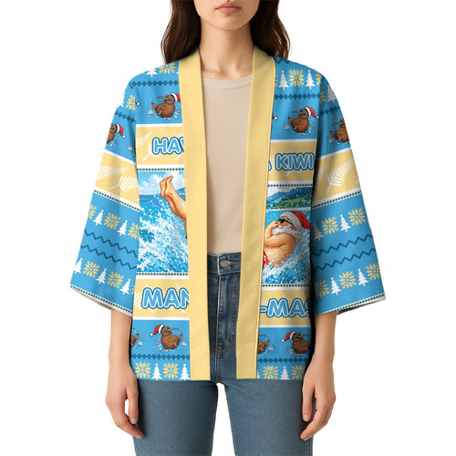 New Zealand Christmas Kimono Have A Kiwi Manu-Mas