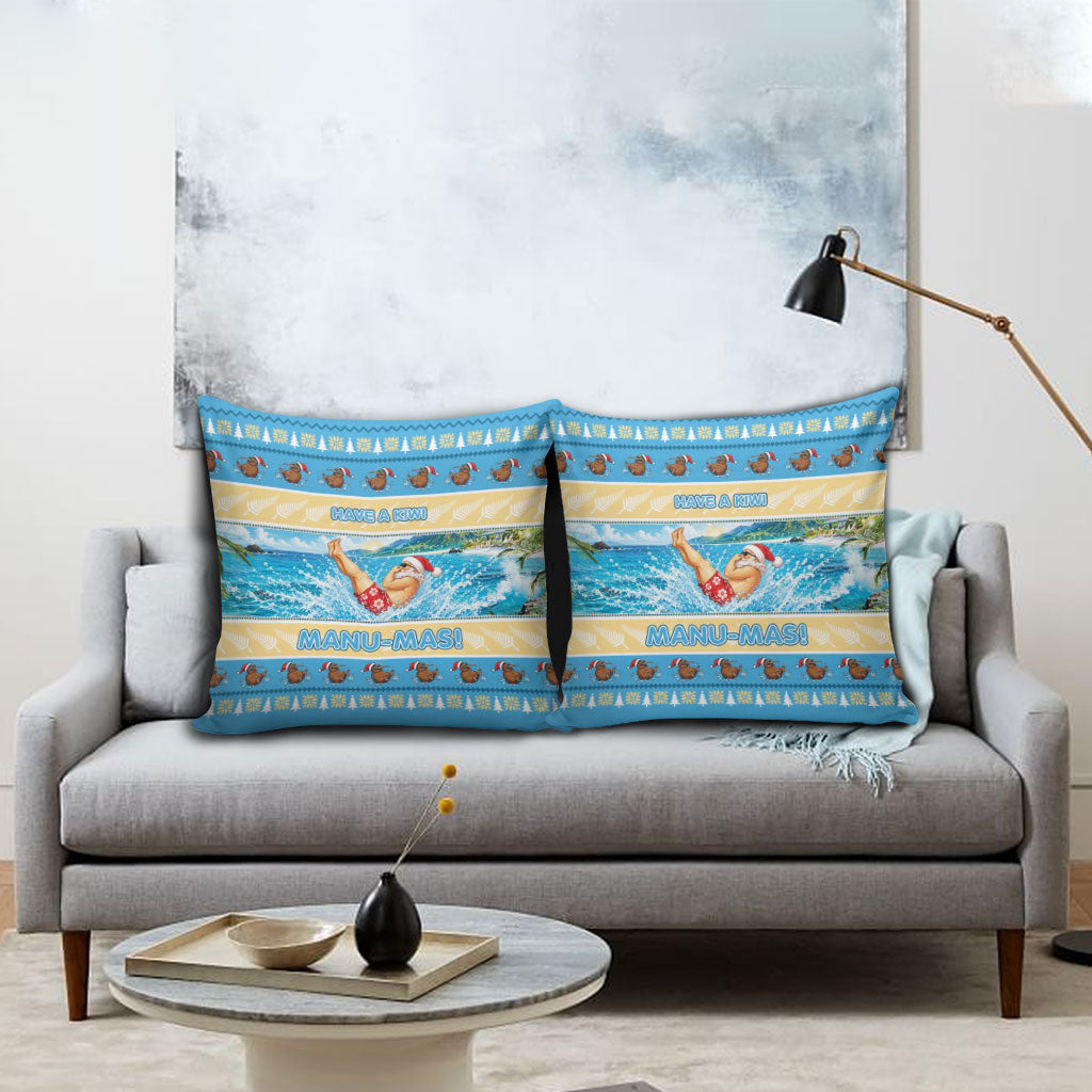 New Zealand Christmas Pillow Cover Have A Kiwi Manu-Mas
