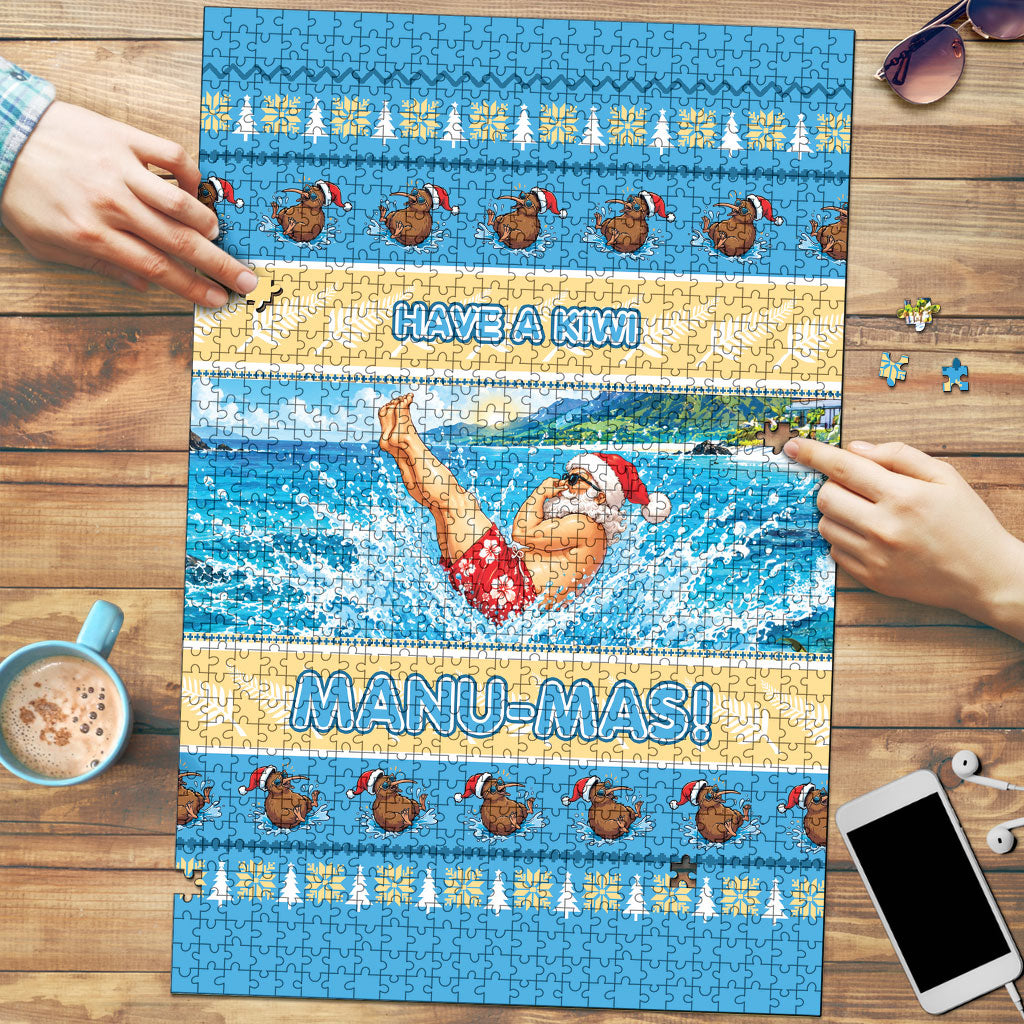 New Zealand Christmas Puzzle Have A Kiwi Manu-Mas