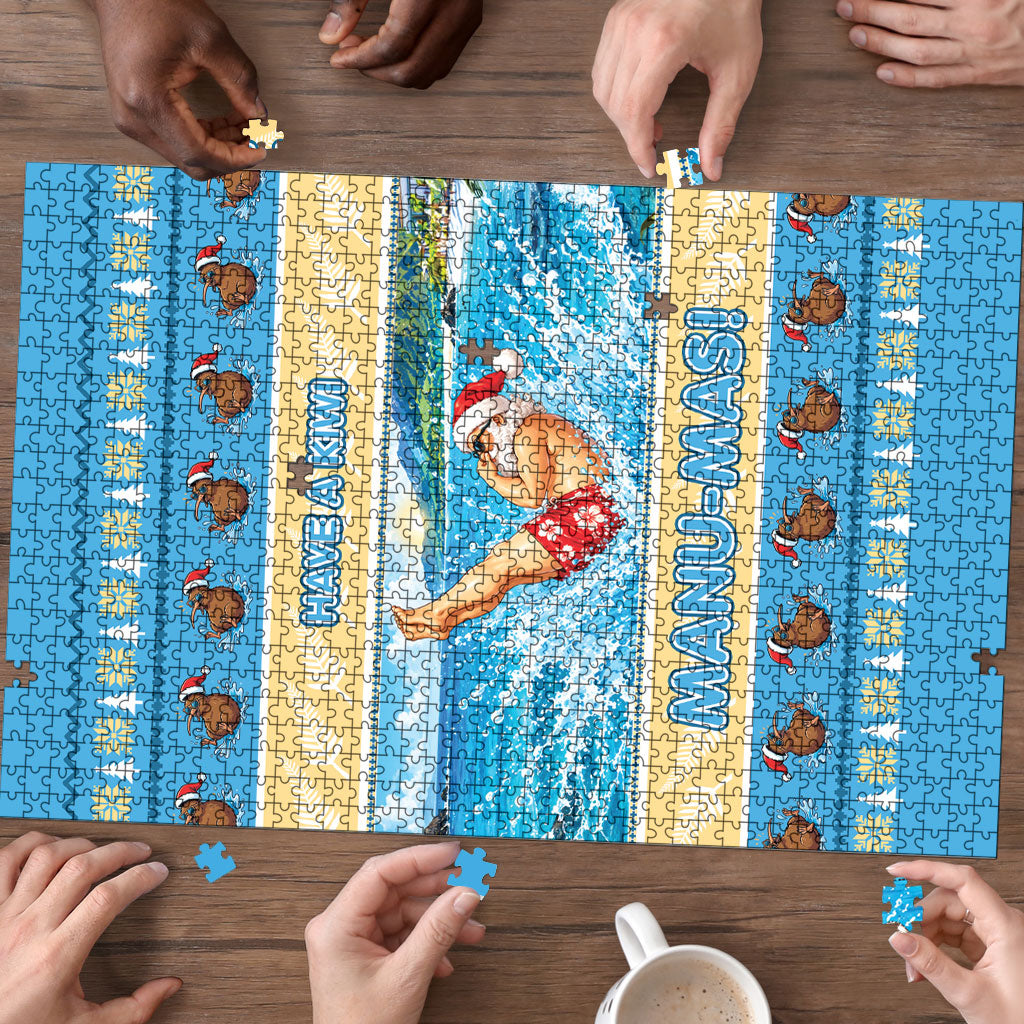 New Zealand Christmas Puzzle Have A Kiwi Manu-Mas