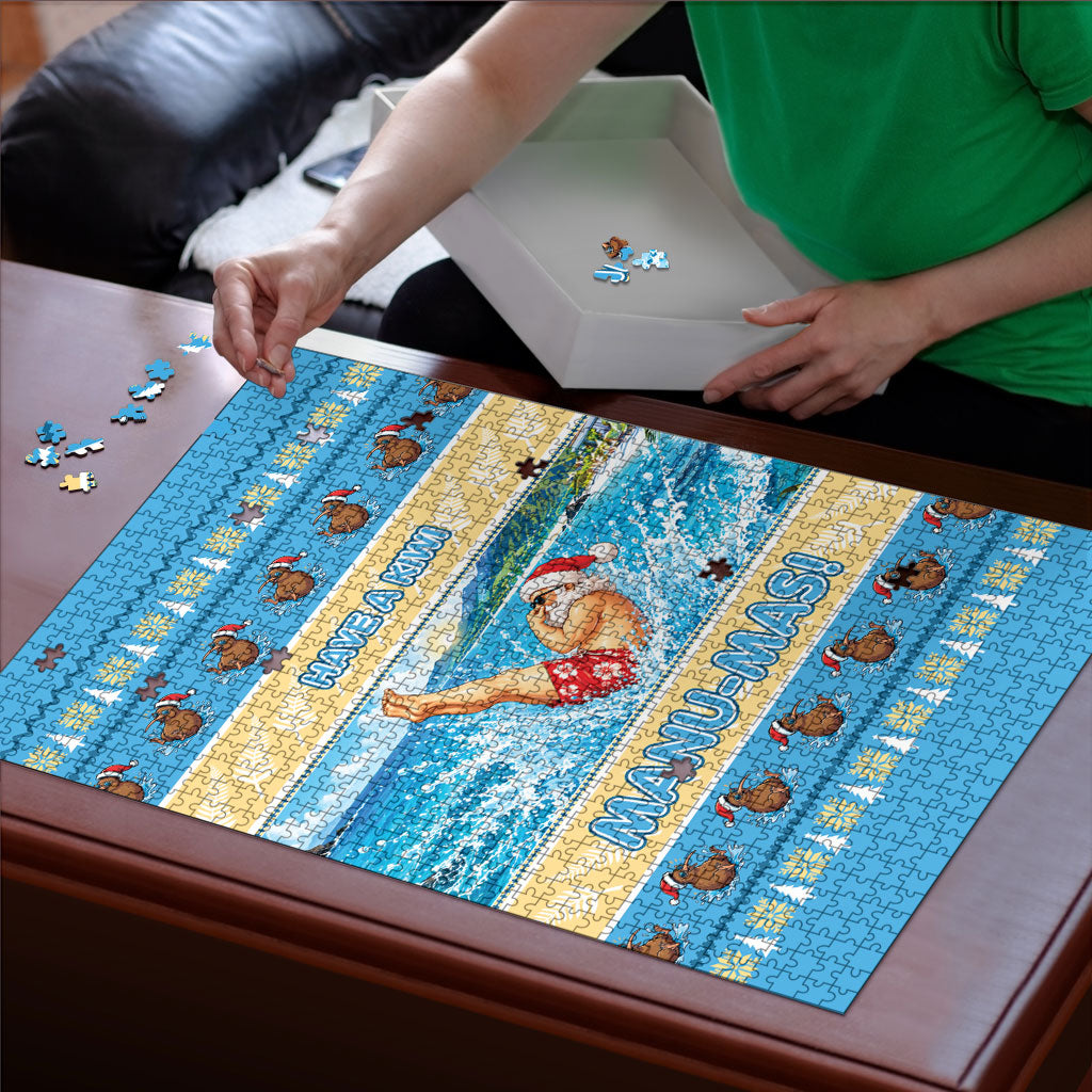 New Zealand Christmas Puzzle Have A Kiwi Manu-Mas