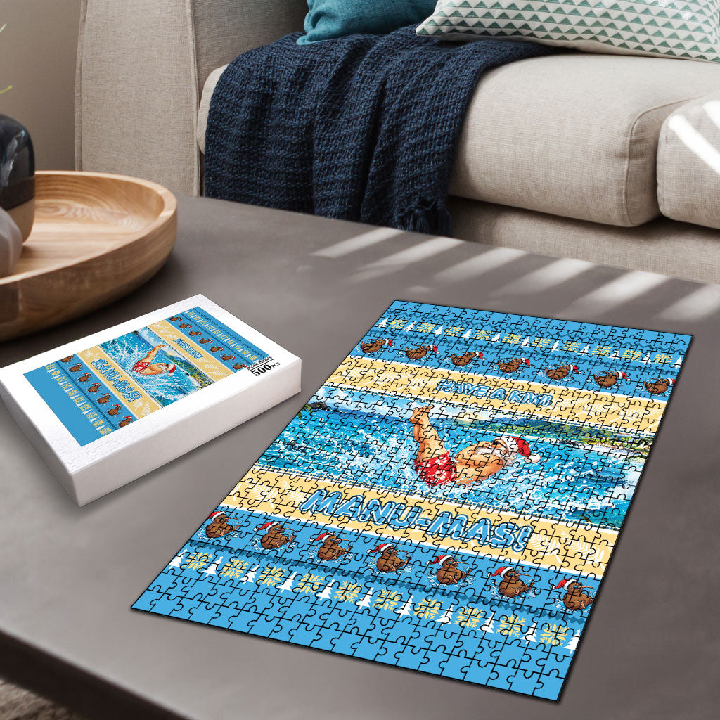 New Zealand Christmas Puzzle Have A Kiwi Manu-Mas