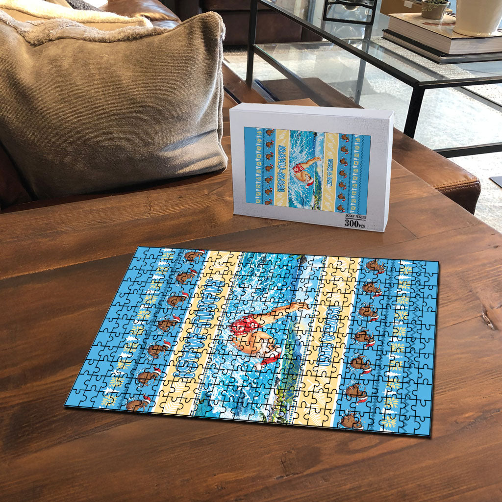 New Zealand Christmas Puzzle Have A Kiwi Manu-Mas
