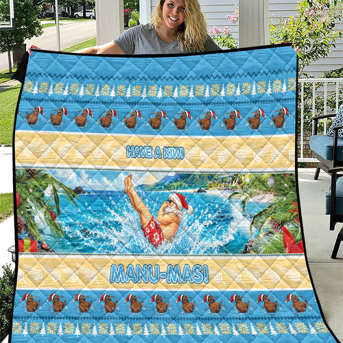 New Zealand Christmas Quilt Have A Kiwi Manu-Mas