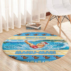 New Zealand Christmas Round Carpet Have A Kiwi Manu-Mas