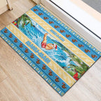 New Zealand Christmas Rubber Doormat Have A Kiwi Manu-Mas