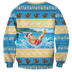 New Zealand Christmas Sweatshirt Have A Kiwi Manu-Mas