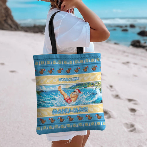 New Zealand Christmas Tote Bag Have A Kiwi Manu-Mas