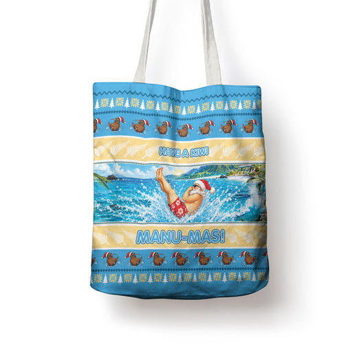 New Zealand Christmas Tote Bag Have A Kiwi Manu-Mas