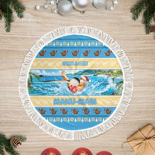 New Zealand Christmas Tree Skirt Have A Kiwi Manu-Mas