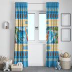 New Zealand Christmas Window Curtain Have A Kiwi Manu-Mas