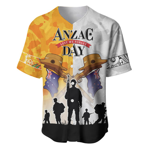 Australia And New Zealand ANZAC Day Baseball Jersey Lest We Forget