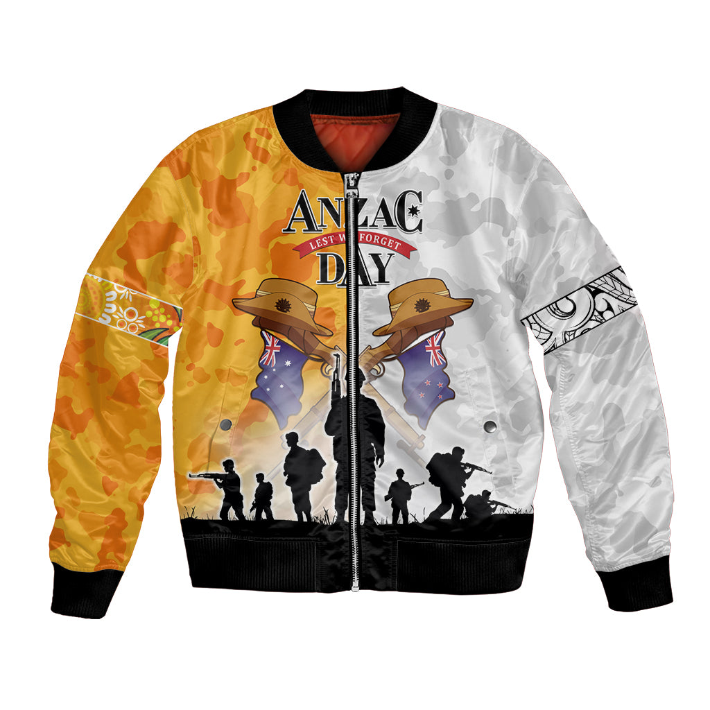 Australia And New Zealand ANZAC Day Bomber Jacket Lest We Forget