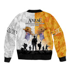 Australia And New Zealand ANZAC Day Bomber Jacket Lest We Forget
