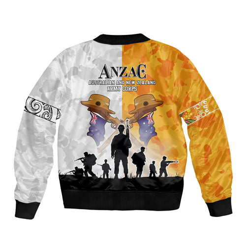 Australia And New Zealand ANZAC Day Bomber Jacket Lest We Forget