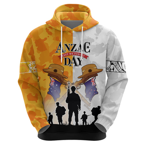 Australia And New Zealand ANZAC Day Hoodie Lest We Forget