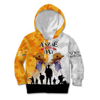 Australia And New Zealand ANZAC Day Kid Hoodie Lest We Forget