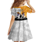 Australia And New Zealand ANZAC Day Kid Short Sleeve Dress Lest We Forget