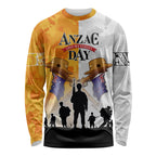 Australia And New Zealand ANZAC Day Long Sleeve Shirt Lest We Forget