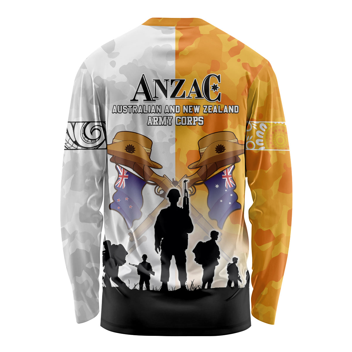 Australia And New Zealand ANZAC Day Long Sleeve Shirt Lest We Forget