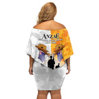 Australia And New Zealand ANZAC Day Off Shoulder Short Dress Lest We Forget