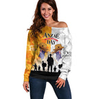 Australia And New Zealand ANZAC Day Off Shoulder Sweater Lest We Forget