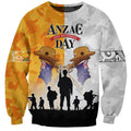 Australia And New Zealand ANZAC Day Sweatshirt Lest We Forget