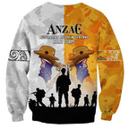 Australia And New Zealand ANZAC Day Sweatshirt Lest We Forget