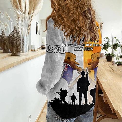 Australia And New Zealand ANZAC Day Women Casual Shirt Lest We Forget