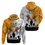 Australia And New Zealand ANZAC Day Zip Hoodie Lest We Forget