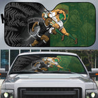 South Africa And New Zealand Auto Sun Shade Springboks And Kiwis Rugby Rivalry
