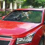 South Africa And New Zealand Auto Sun Shade Springboks And Kiwis Rugby Rivalry