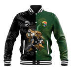 Custom South Africa And New Zealand Baseball Jacket Springboks And Kiwis Rugby Rivalry