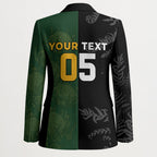 Custom South Africa And New Zealand Blazer Springboks And Kiwis Rugby Rivalry