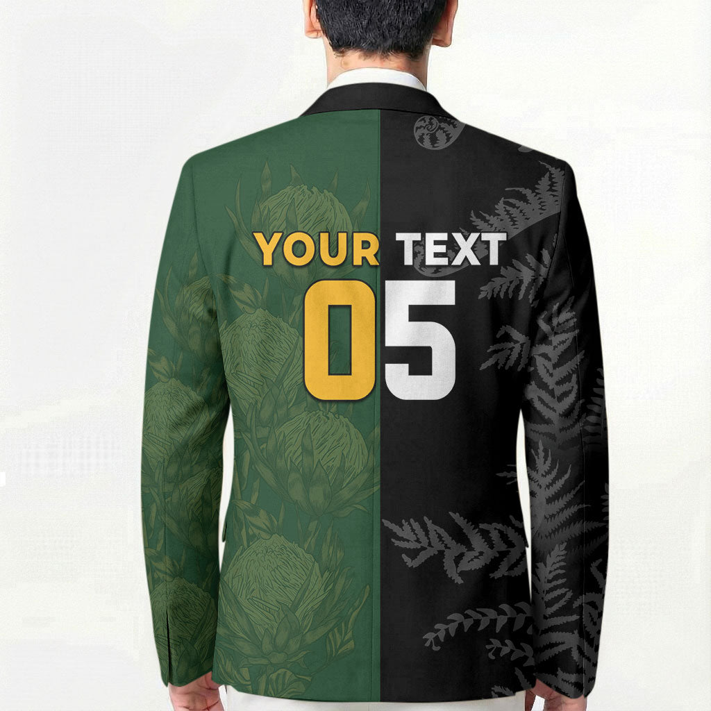 Custom South Africa And New Zealand Blazer Springboks And Kiwis Rugby Rivalry