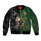 Custom South Africa And New Zealand Bomber Jacket Springboks And Kiwis Rugby Rivalry