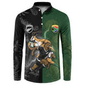 Custom South Africa And New Zealand Button Sweatshirt Springboks And Kiwis Rugby Rivalry