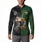 Custom South Africa And New Zealand Button Sweatshirt Springboks And Kiwis Rugby Rivalry