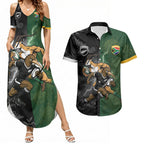 Custom South Africa And New Zealand Couples Matching Summer Maxi Dress and Hawaiian Shirt Springboks And Kiwis Rugby Rivalry