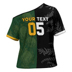 Custom South Africa And New Zealand Cross Shoulder Shirt Springboks And Kiwis Rugby Rivalry