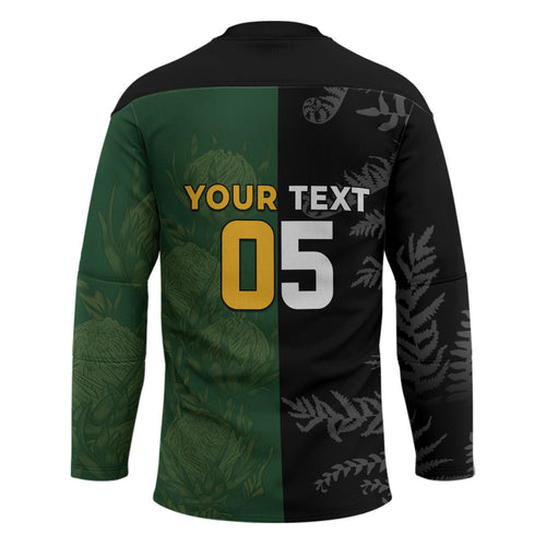 Custom South Africa And New Zealand Hockey Jersey Springboks And Kiwis Rugby Rivalry