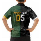 Custom South Africa And New Zealand Kid Hawaiian Shirt Springboks And Kiwis Rugby Rivalry
