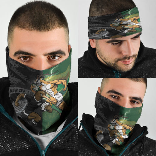 South Africa And New Zealand Neck Gaiter Springboks And Kiwis Rugby Rivalry